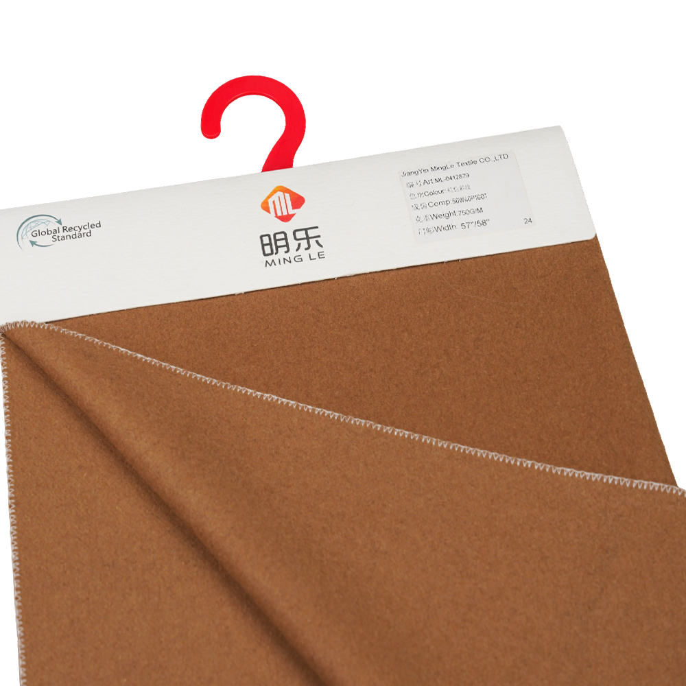 50% Len, 50% Sợi khác, 730G/M, Camel, Vải chéo Melton, ML-0412879