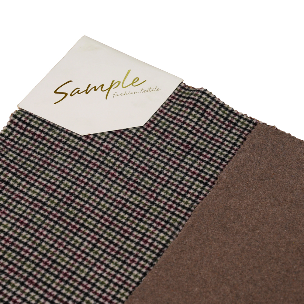 20% Len, 70% Polyester, 10% Sợi khác, 800G/M, Kiểm tra màu, Vải nhung hai mặt, ML-4400-3