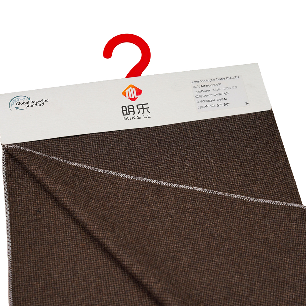 60% Len, 30% Polyester, 10% Chất Xơ Khác, 300G/M, Cà Phê Hỗn Hợp + Hạt Kê Đậu Đỏ, Vải Flannel, ML-S06-050