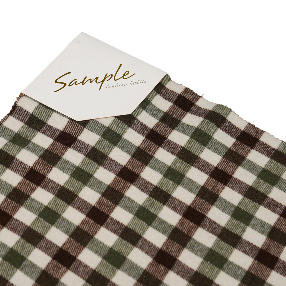 100% khác, 410G/M Xanh, Nâu và Trắng, Sợi Tweed, ML-701234