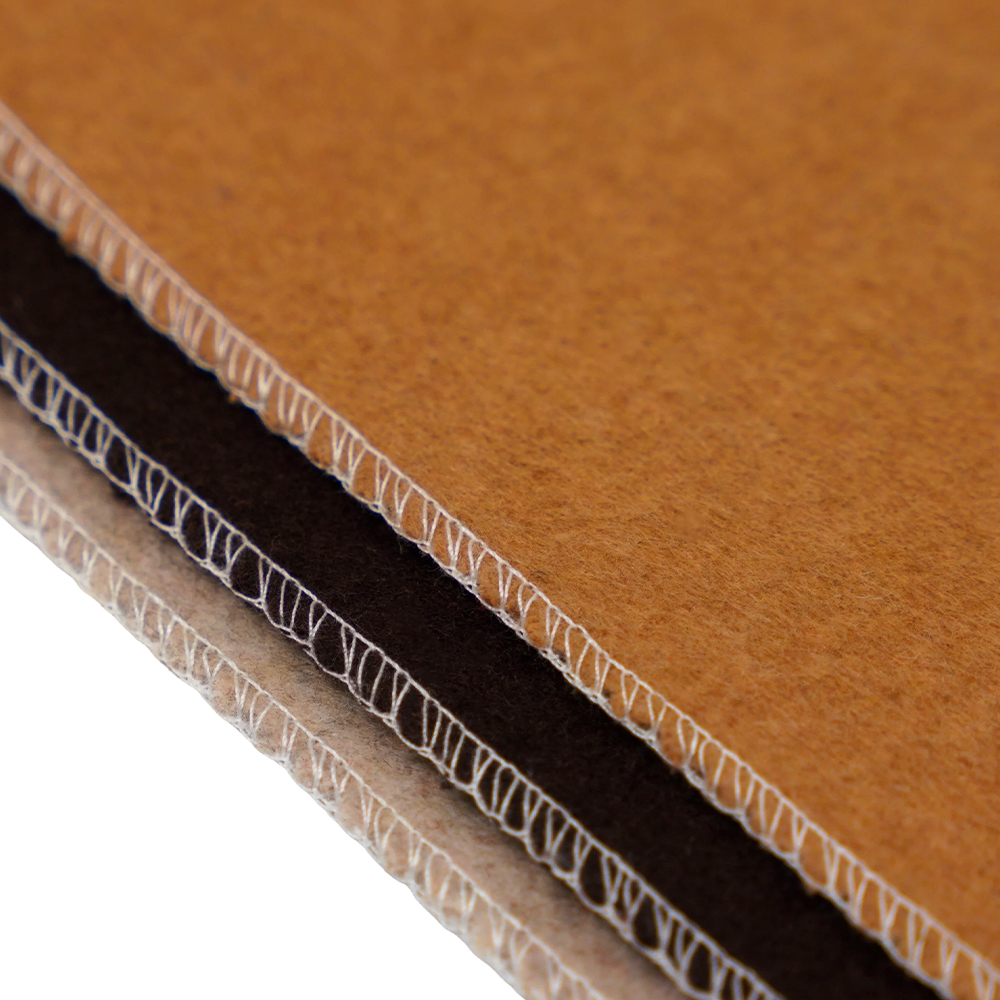 20% Len, 70% Polyester, 10% Sợi khác, 870G/M, Lạc đà, Vải len hai mặt, ML-110037-9