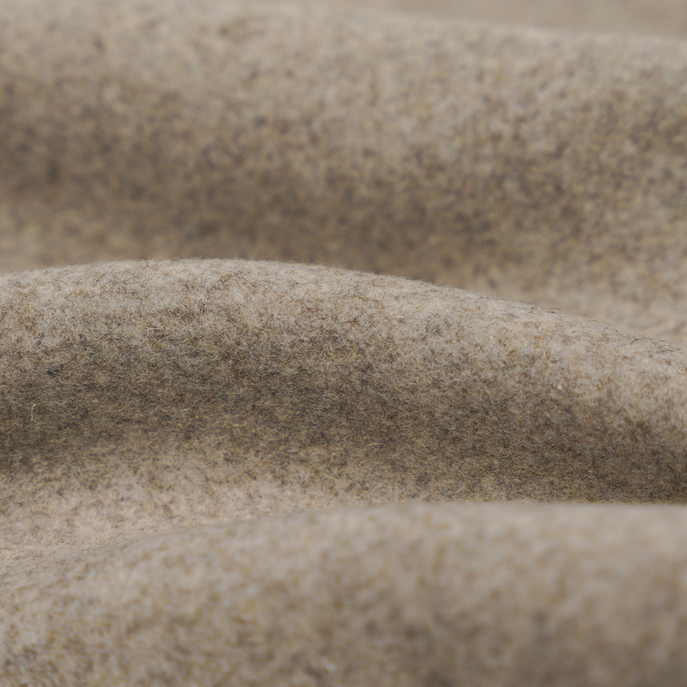 50% Len, 40% Polyester, 10% Sợi khác, 770G/M, Bột đậu nhẹ tự nhiên, Vải chéo Melton, ML-0124-4425