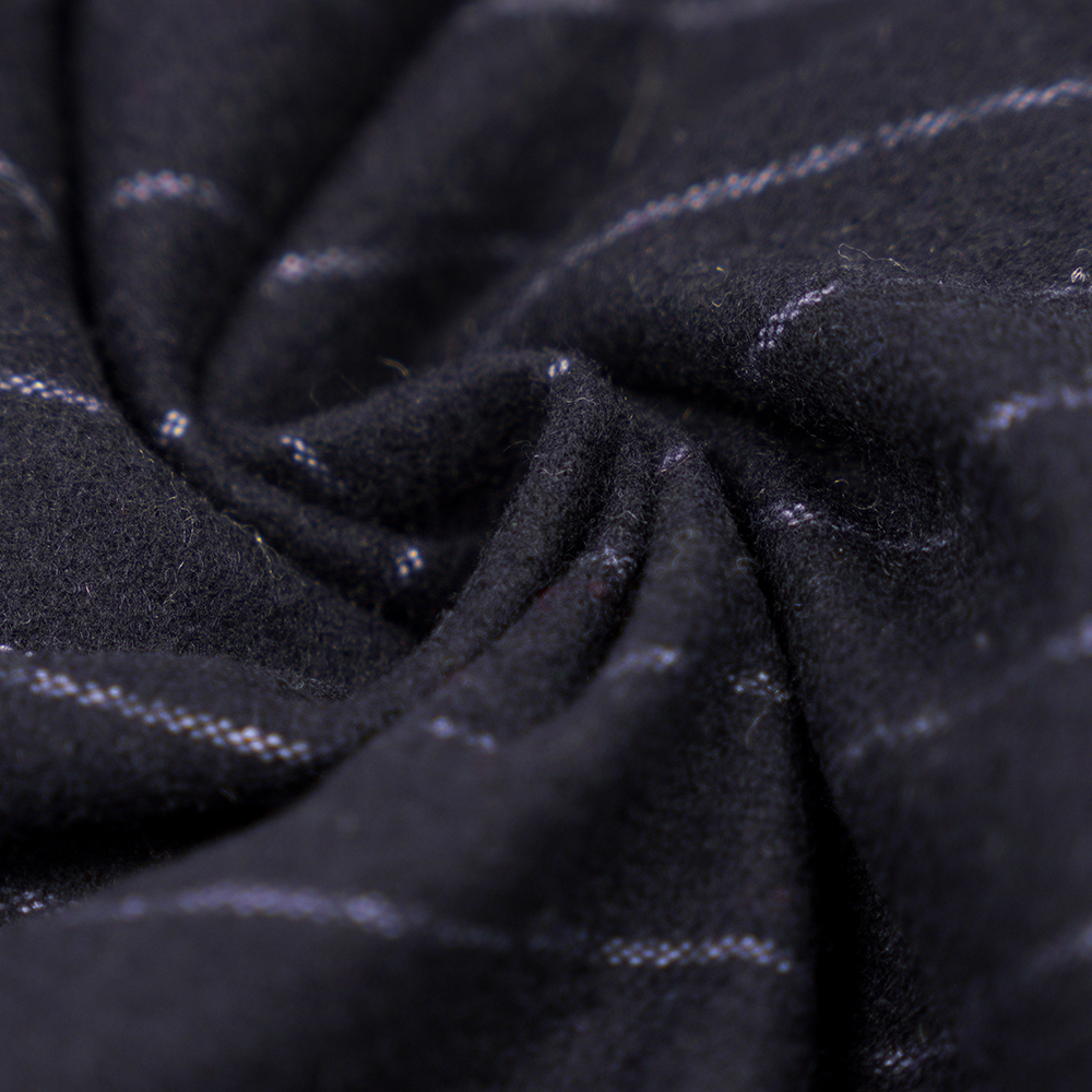 53% Len, 47% Polyester, 350G/M, Zhiqing + Trắng, Vải Flannel sọc dọc, ML-317245X-2