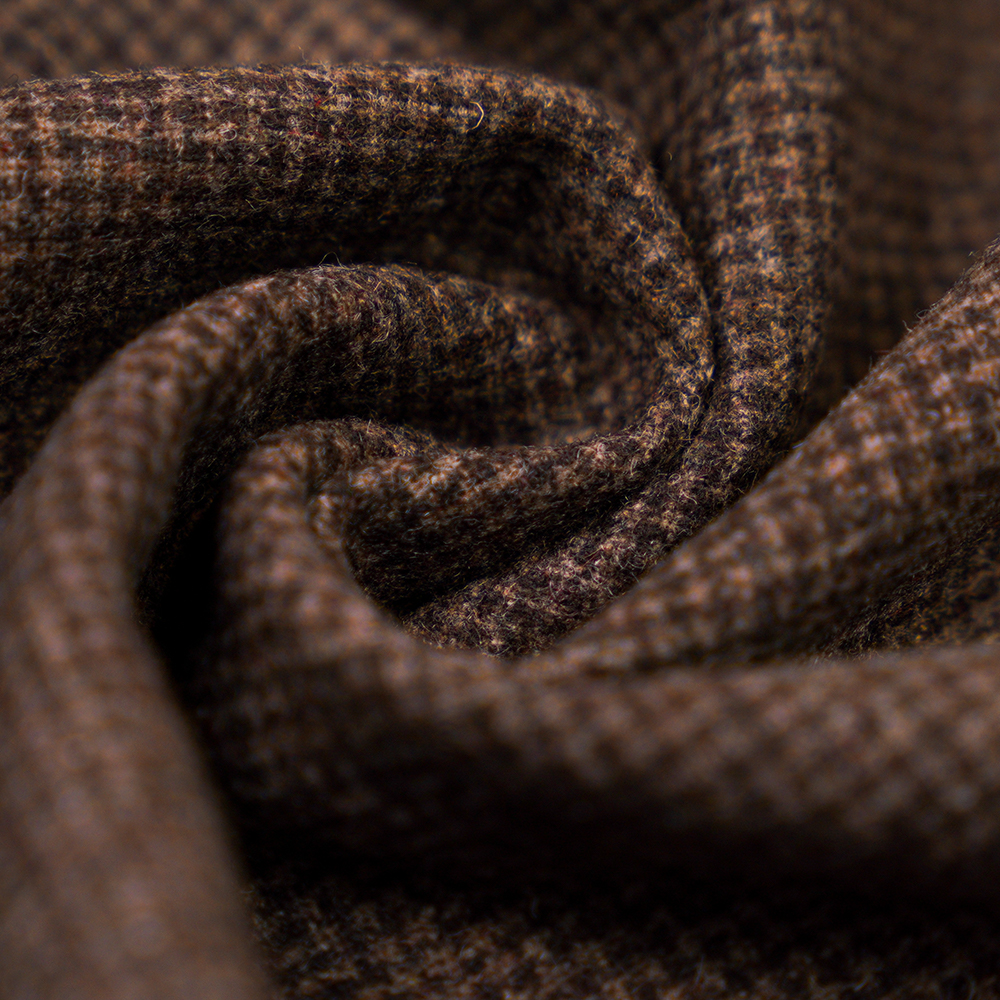 60% Len, 30% Polyester, 10% Chất Xơ Khác, 300G/M, Cà Phê Hỗn Hợp + Hạt Kê Đậu Đỏ, Vải Flannel, ML-S06-050