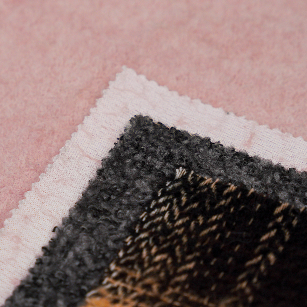 40% Len, 60% Polyester, 540G/M, Đen và Trắng, Vải Tweed hình tròn, ML-8021071